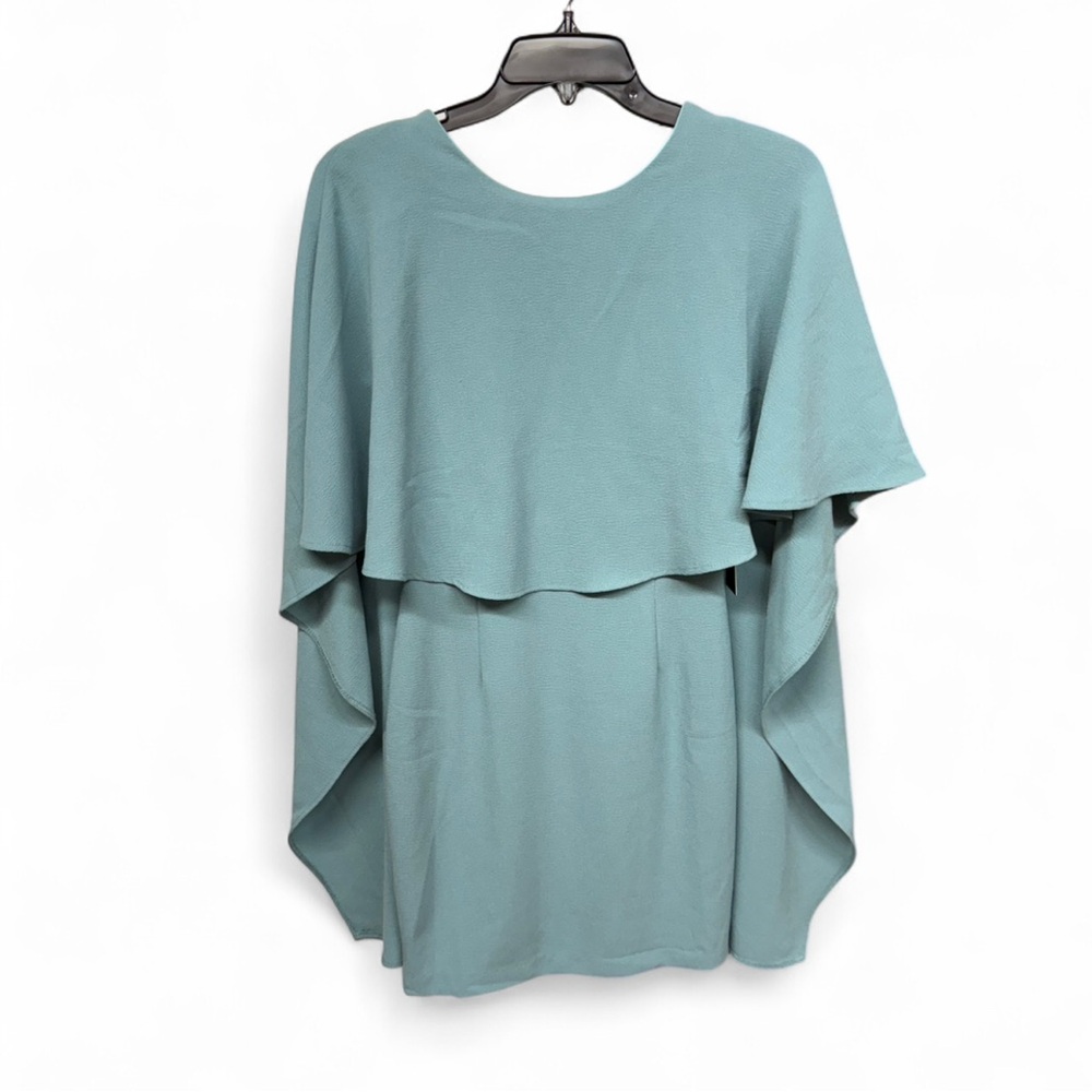 **SOLD** The Best Is Yet To Come" Sage Green Cape Sleeve D - Picture 2 of 9